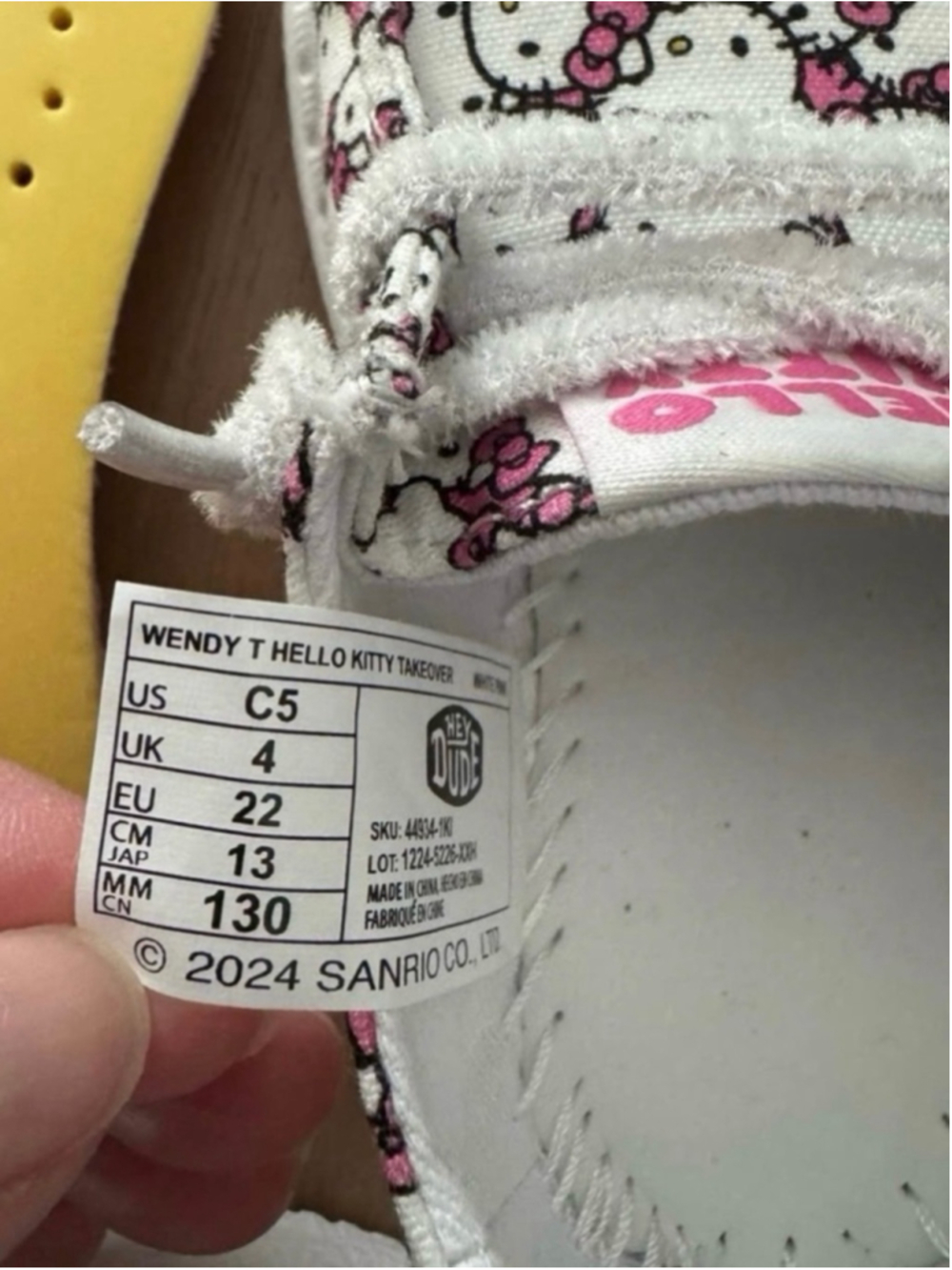 Hello Kitty Hey Dude Shoes - Picture 7 of 9